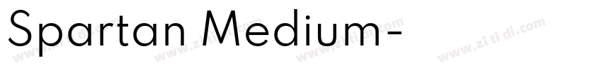 Spartan Medium字体转换